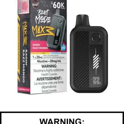 FLAVOUR BEAST BEAST MODE MAX 3 60K - Ragin Razz Mango Iced