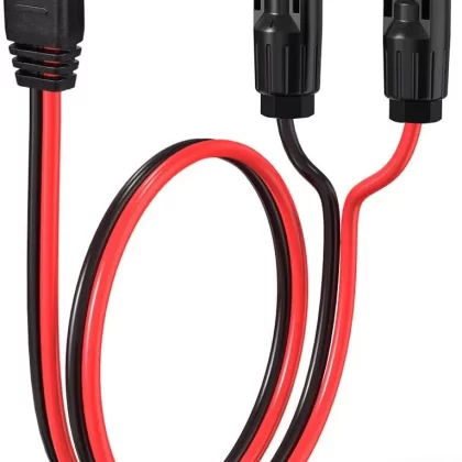 10AWG Solar to XT60 Charging Cable Solar Panel Extension Cable for Portable Power Station River 600 Solar Generator Battery Pack(2FT)