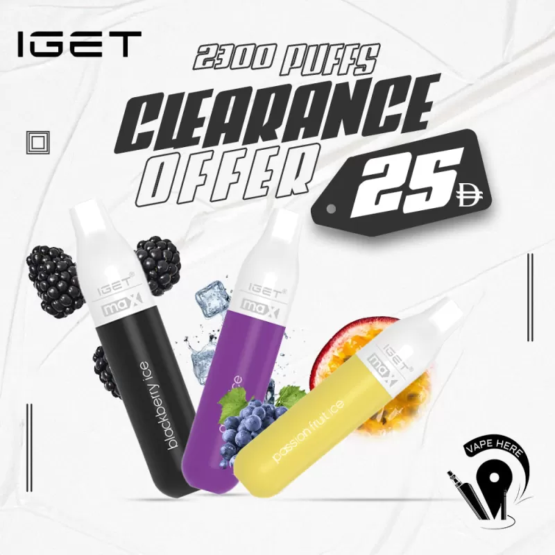 IGET MAX Disposable Pod Device (2300 PUFFS) #