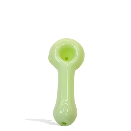 4 inch Milky Colored Glow in the Dark Hand Pipe