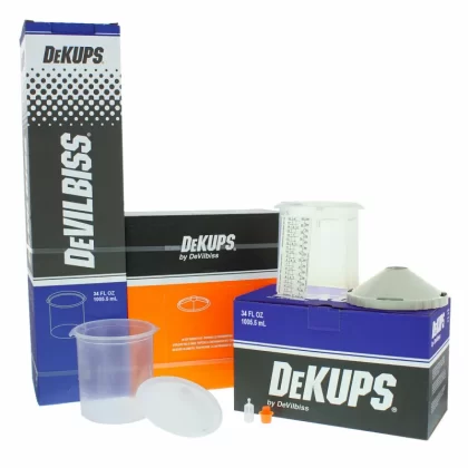 Wholesale DeVILBISS DeKUPS 34 oz STARTER SET KIT Disposable HVLP Paint Spray Gun Cups