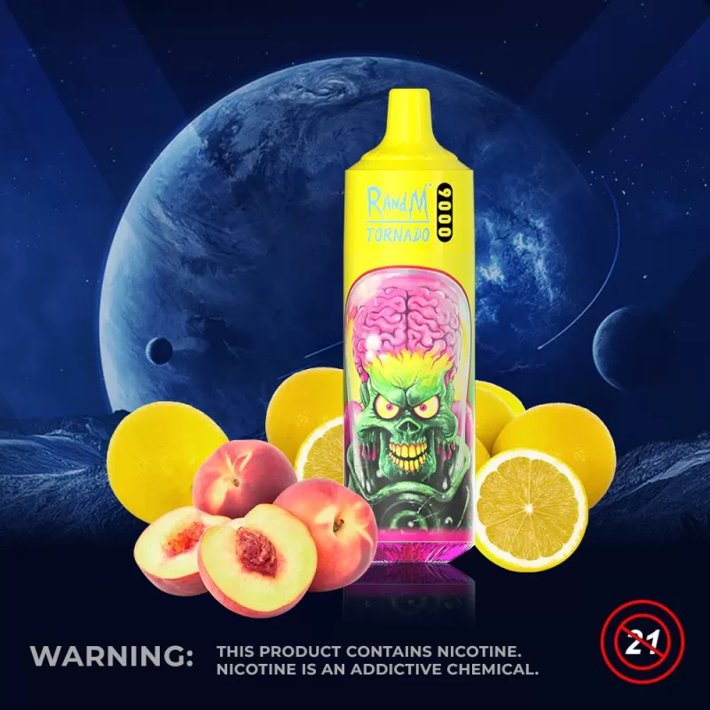 Puff Randm Tornado 9000 Vape – Peach & Lemonade