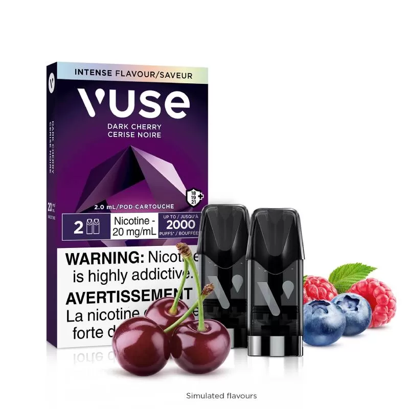 Vuse Pods - Dark Cherry, 2mL (2 Pods/PK)
