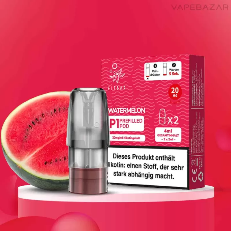 Elf Bar Mate 500 – Watermelon – Prefilled Liquid Pod – 2er Pack