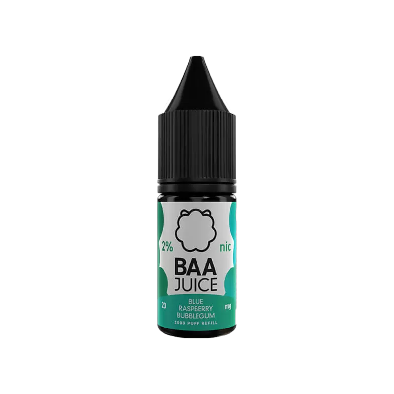 Blue Raspberry Bubblegum Nic Salt E-Liquid by Baa Juice