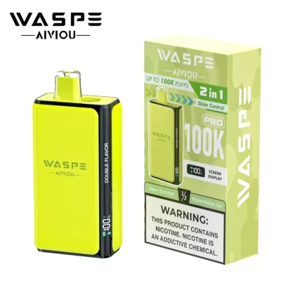 Waspe Aiviou 100K Pro 2in1 Slide Control Disposable Vape Wholesale