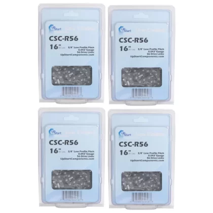 4-Pack 16-Inch Chainsaw Chain Replacement for Greenworks 40V G-Max DigiPro Brushless