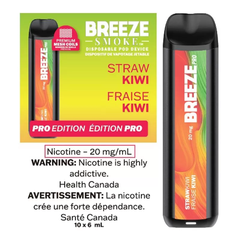Breeze Pro Straw Kiwi Disposable Vape Pen