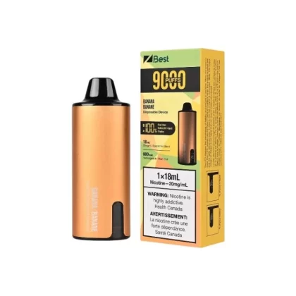 Z Disposable Vape - Banana (9000 Puffs), 18ML
