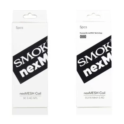 100% Genuine SMOK & OFRF nexMesh Pod Kit Replacement Coils SS316 Mesh 0.4Ω (Pack of 5)