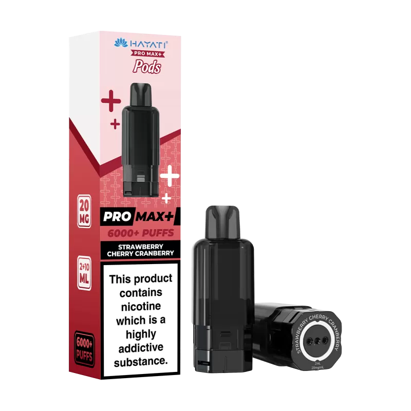 Strawberry Cherry Cranberry Hayati Pro Max+ Refill Pack