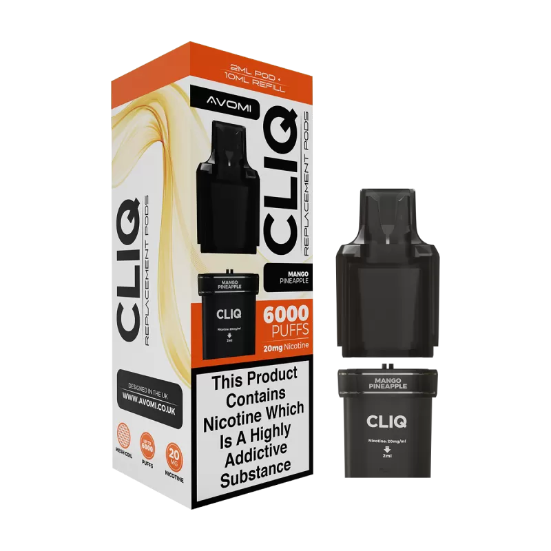 Mango Pineapple Avomi Cliq 6000 Refill Pack