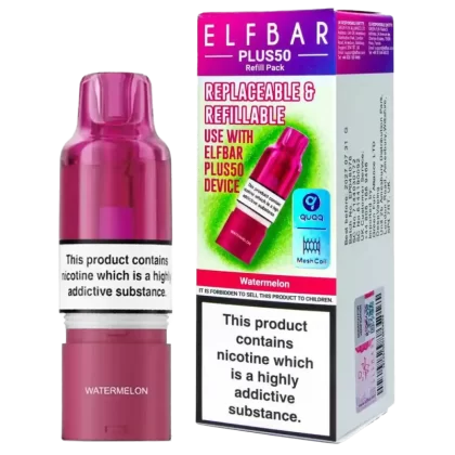 Watermelon Elf Bar Plus 50 Refill Pod