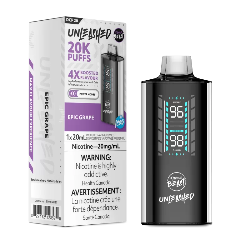Flavour Beast Unleashed 20k – Epic Grape Disposable Vape