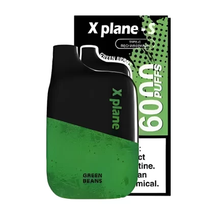 X PLANE Disposable Vape 6000 Puffs – Green Beans