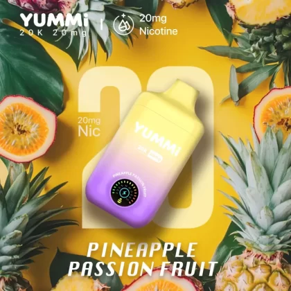YUMMI 20K (20000) Disposable Vape- Pineapple Passion Fruit (Super Cool)