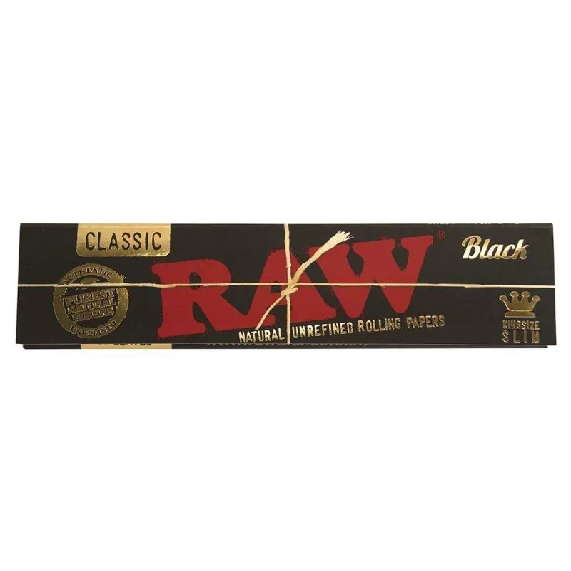 RAW Classic Black Rolling Papers | Ultra-Thin, Pure & Vegan