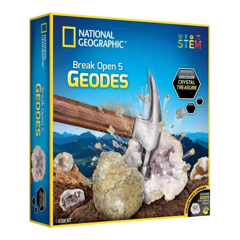 National Geographic 5 Pc Break Your Own Geode Kit หาสมบัติ