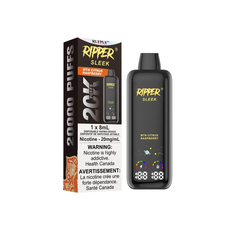 MTN CITRUS RASPBERRY - RIPPER SLEEK Disposable Vape 20K