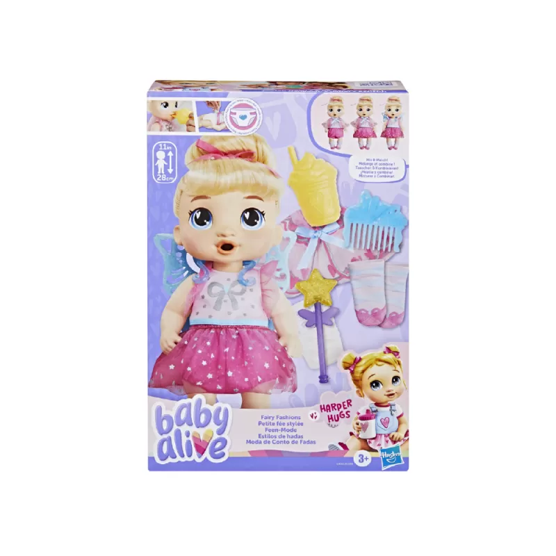 Baby Alive Fairy Fashions Harper Hugs ของเล่นตุ๊กตา