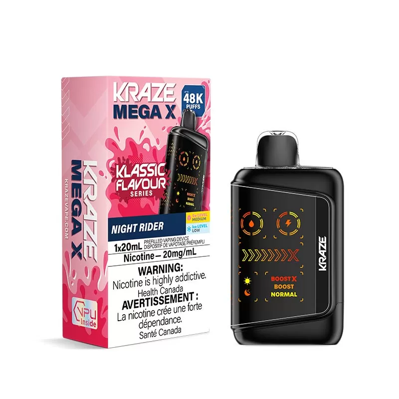 Kraze Mega X Disposable - Night Rider (MB)