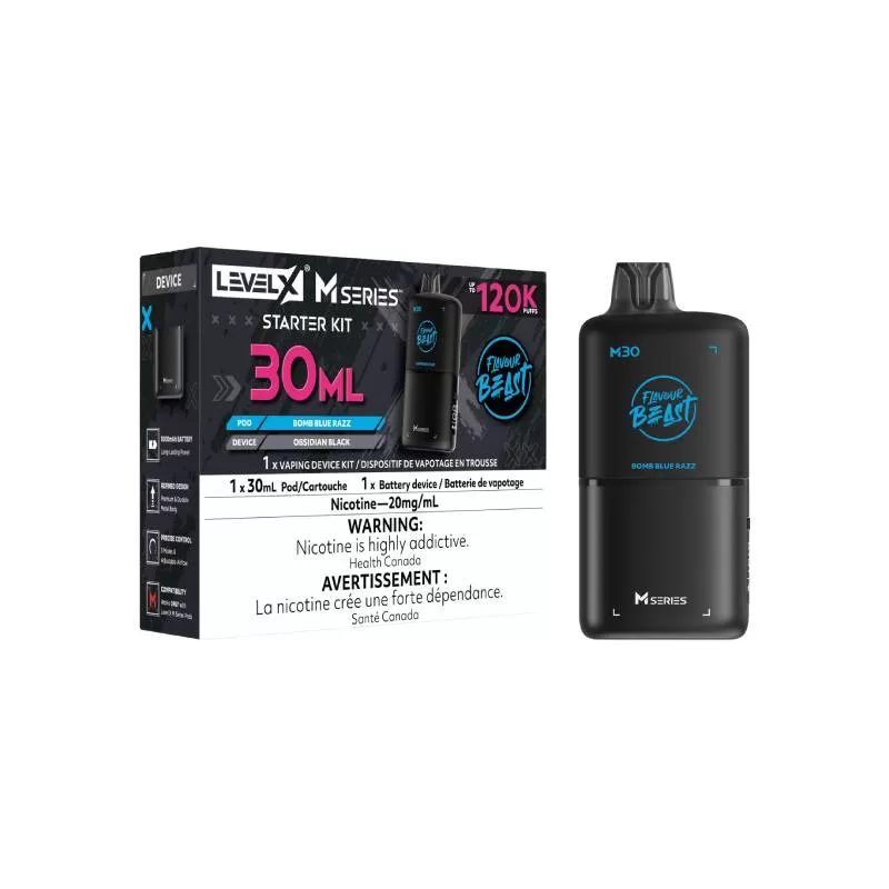 Level X M30 Series - Bomb Blue Razz Starter Bundle