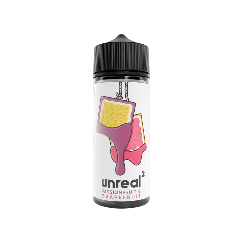 Passionfruit & Grapefruit Shortfill E-Liquid by Unreal 2 100ml