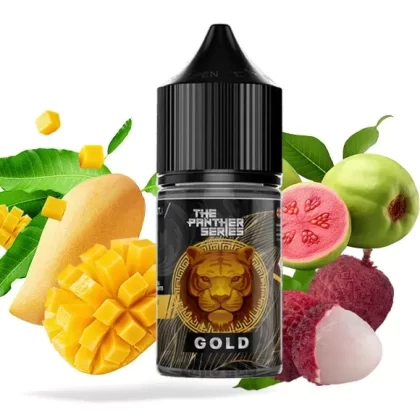 سالت دکتر ویپز انبه لیچی گوآوا یخ DR.VAPES GOLD PANTHER