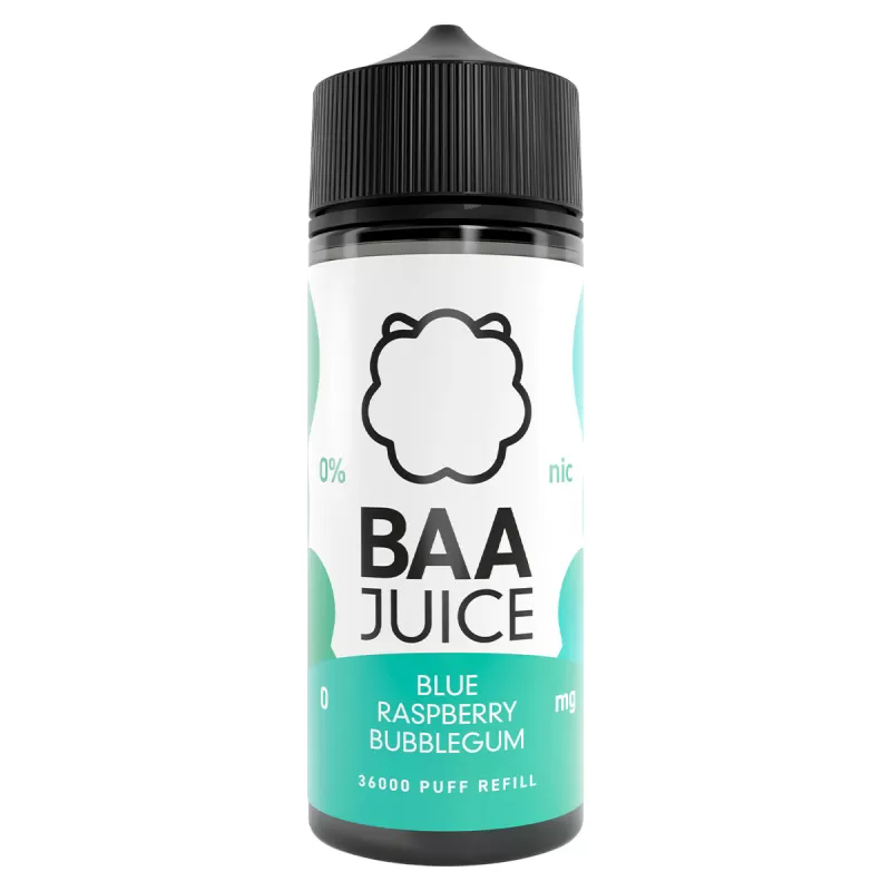 Blue Raspberry Bubblegum 100ml Shortfill By Baa Juice
