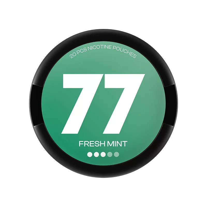Fresh Mint nicotine pouches by 77