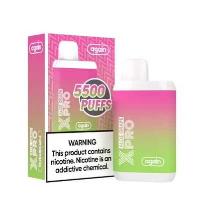again X PRO 5500 puffs disposable vape pod