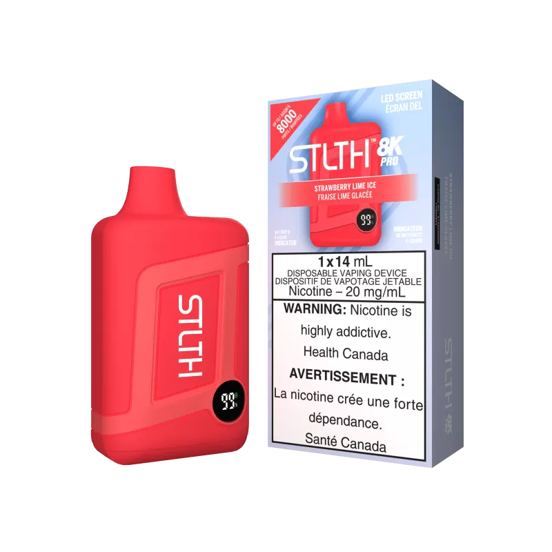 Stlth BOX 8K PRO Disposable - Strawberry Lime ICE
