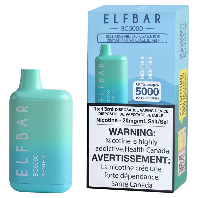 ELF BAR BC5000 Disposable Vape - Menthol