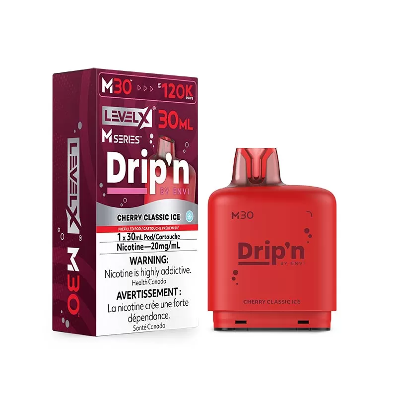 Level X M30 Pod - Drip'n - Cherry Classic Ice (ON)