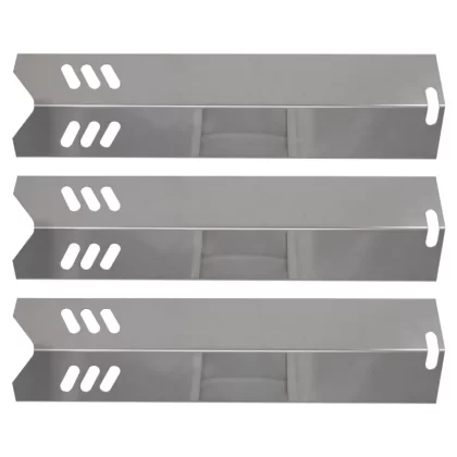 3-Pack BBQ Grill Heat Shield Plate Tent Replacement Parts for Backyard Grill BY14-101-001-02 – Compatible Barbeque Stainless Steel Flame Tamer, Flavorizer Bar, Vaporizer Bar, Burner Cover 15′′