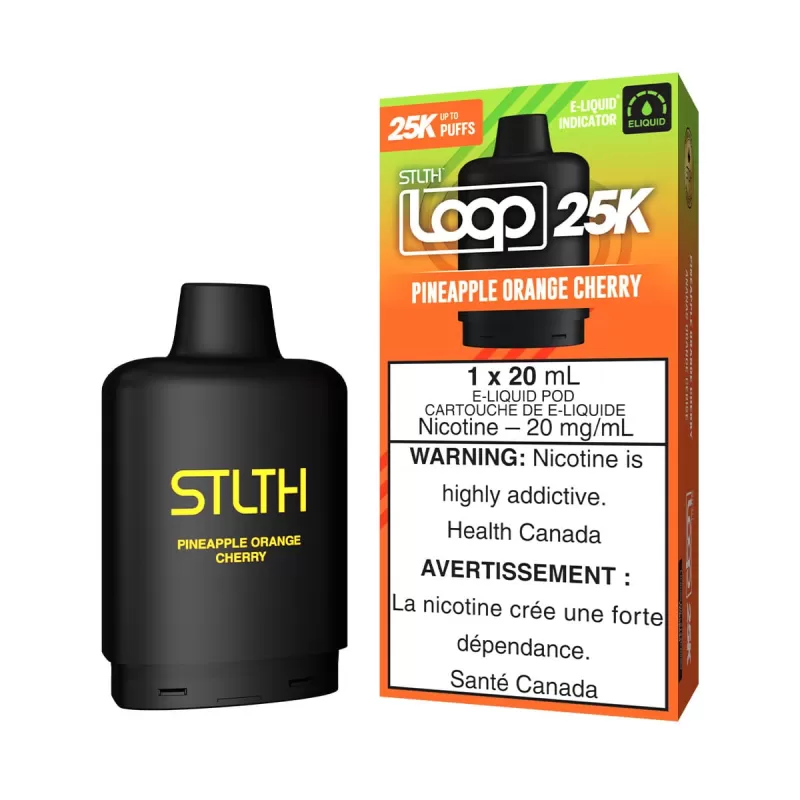 STLTH Loop 25K Pineapple Orange Cherry Disposable Vape Pod