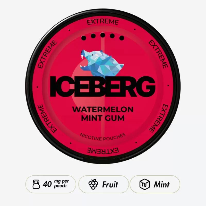 Iceberg Watermelon Mint Gum 50mg