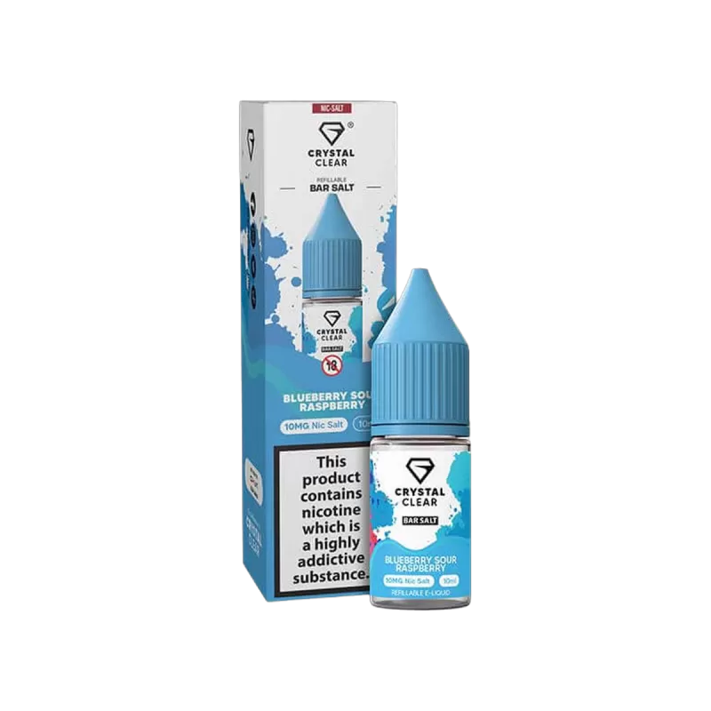 Blueberry Sour Raspberry Nic Salt E-Liquid by Crystal Clear
