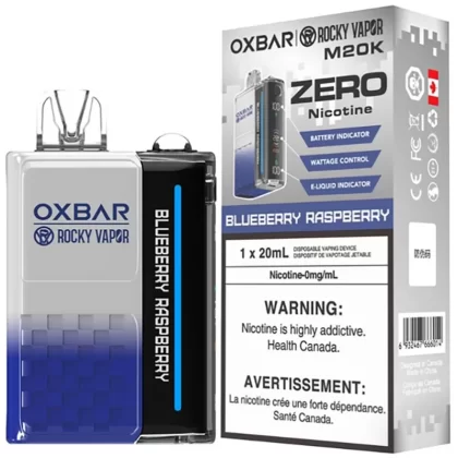 0% Nicotine | Oxbar M20K Nicotine Disposable Vape - Blueberry Raspberry