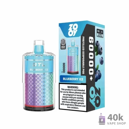 Zooy MEGA 60000 Puffs Disposable Vape – 50mL Pre-Filled, 1700mAh Battery