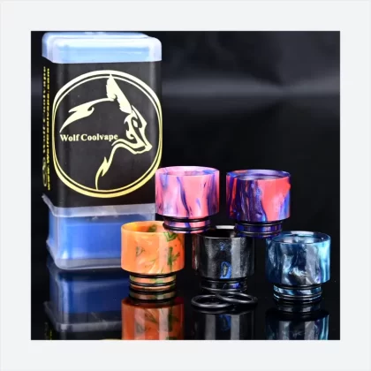 5pcs Wolfcoolvape 810 Drip Tips Resin Vaporizer Mouthpiece for RDA RTA Atomizer MTL Vape Tank