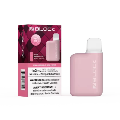 ZBlock Pod Vape Starter Kit (Device + 1 Pod) - Pink Glubule