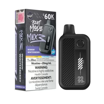 Winnin Winterberry Iced Flavour Beast Beast Mode Max 3 Disposable Vape