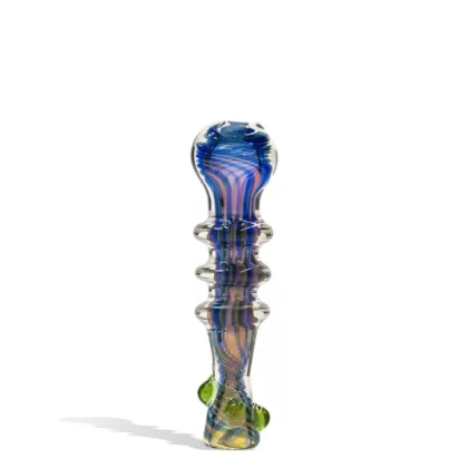4 inch Gold Fumed Hand Pipe with Slime Knobs