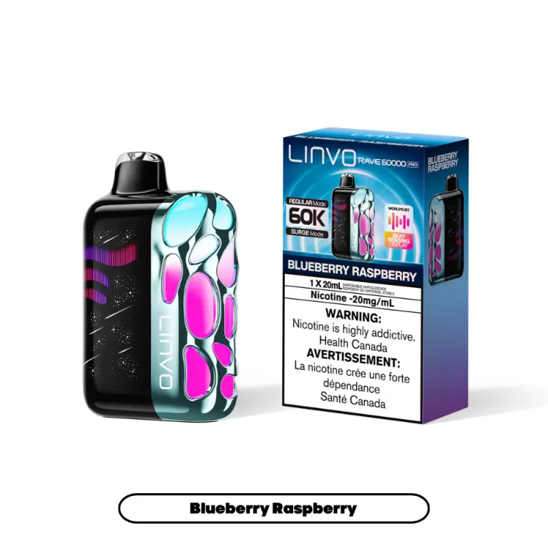 Linvo Rave Pro 60k Disposable - Blueberry Raspberry