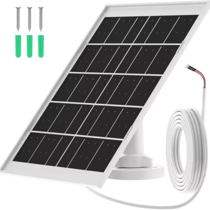 7W Solar Panel for Ring Doorbell Solar Charger, 10 FT IP66 Waterproof Solar Panel Camera Charger Cable Compatible with Ring Video doorbell 2, Video doorbell 3/3 Plus, Video doorbell 4/4 Plus