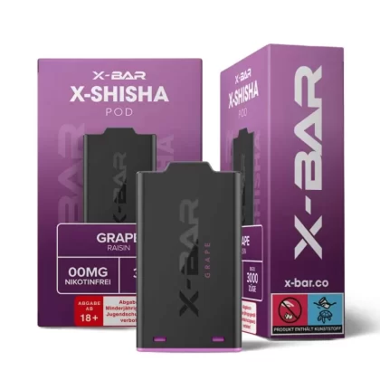 X-Bar – X-Shisha – Pod – Grape (0mg/ml – Nikotinfrei)