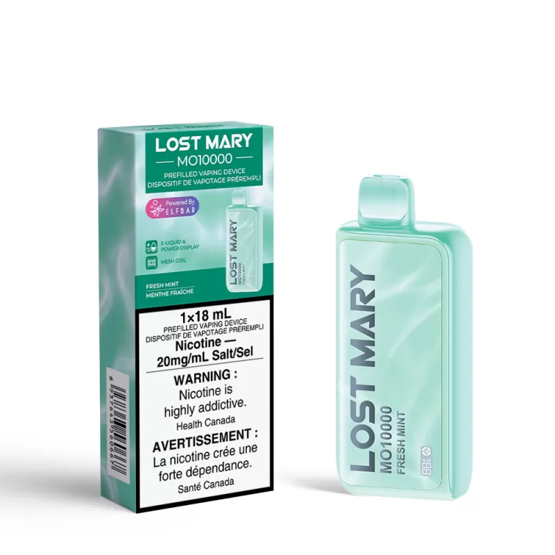 Lost Mary MO10000 – Fresh Mint Disposable Vape