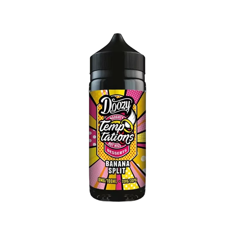 Banana Split Shortfill E-Liquid by Doozy Temptations 100ml