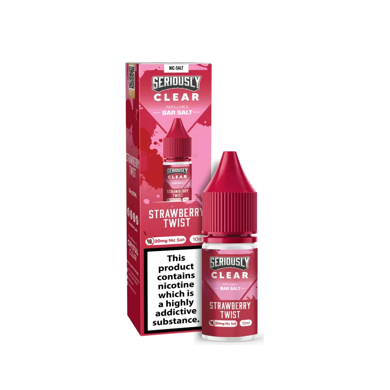 Seriously Clear Strawberry Twist Nic Salt E-Liquid